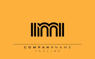 IMI Yaratıcı Eşsiz Modern Harf Logosu Tasarımı. Benzersiz bir harf dizaynına sahip stilize logo, soyut minimalist estetik ve modern cazibe sunar.