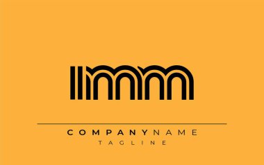 IMM Yaratıcı Eşsiz Modern Harf Logosu Tasarımı. Benzersiz bir harf dizaynına sahip stilize logo, soyut minimalist estetik ve modern cazibe sunar.