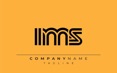 IMS Yaratıcı Eşsiz Modern Harf Logosu Tasarımı. Benzersiz bir harf dizaynına sahip stilize logo, soyut minimalist estetik ve modern cazibe sunar.