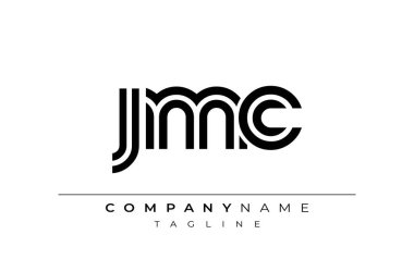 JMC Yaratıcı Eşsiz Modern Harf Logosu Tasarımı. Benzersiz bir harf dizaynına sahip stilize logo, soyut minimalist estetik ve modern cazibe sunar.
