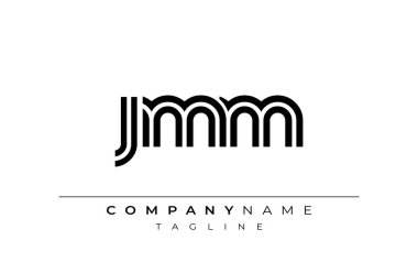JMM Yaratıcı Eşsiz Modern Harf Logosu Tasarımı. Benzersiz bir harf dizaynına sahip stilize logo, soyut minimalist estetik ve modern cazibe sunar.