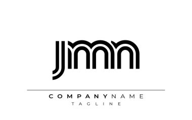 JMN Yaratıcı Eşsiz Modern Harf Logosu Tasarımı. Benzersiz bir harf dizaynına sahip stilize logo, soyut minimalist estetik ve modern cazibe sunar.
