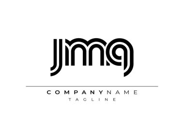 JMQ Yaratıcı Eşsiz Modern Harf Logosu Tasarımı. Benzersiz bir harf dizaynına sahip stilize logo, soyut minimalist estetik ve modern cazibe sunar.