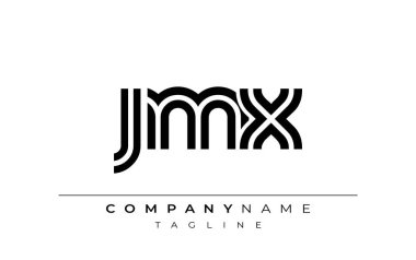 JMX Yaratıcı Eşsiz Modern Harf Logosu Tasarımı. Benzersiz bir harf dizaynına sahip stilize logo, soyut minimalist estetik ve modern cazibe sunar.