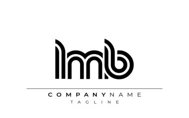 LMB Yaratıcı Eşsiz Modern Harf Logosu Tasarımı. Benzersiz bir harf dizaynına sahip stilize logo, soyut minimalist estetik ve modern cazibe sunar.