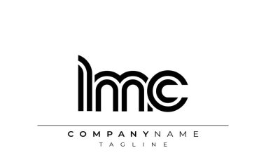 LMC Yaratıcı Eşsiz Modern Harf Logosu Tasarımı. Benzersiz bir harf dizaynına sahip stilize logo, soyut minimalist estetik ve modern cazibe sunar.