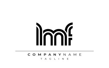 LMF Yaratıcı Eşsiz Modern Harf Logosu Tasarımı. Benzersiz bir harf dizaynına sahip stilize logo, soyut minimalist estetik ve modern cazibe sunar.