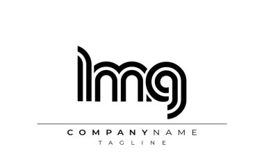 LMG Yaratıcı Eşsiz Modern Harf Logosu Tasarımı. Benzersiz bir harf dizaynına sahip stilize logo, soyut minimalist estetik ve modern cazibe sunar.