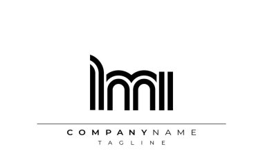 LMI Yaratıcı Eşsiz Modern Harf Logosu Tasarımı. Benzersiz bir harf dizaynına sahip stilize logo, soyut minimalist estetik ve modern cazibe sunar.
