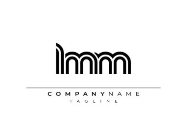 LMM Yaratıcı Eşsiz Modern Harf Logosu Tasarımı. Benzersiz bir harf dizaynına sahip stilize logo, soyut minimalist estetik ve modern cazibe sunar.