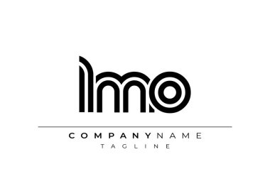 LMO Yaratıcı Eşsiz Modern Harf Logosu Tasarımı. Benzersiz bir harf dizaynına sahip stilize logo, soyut minimalist estetik ve modern cazibe sunar.