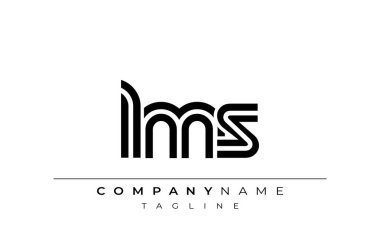 LMS Yaratıcı Eşsiz Modern Harf Logosu Tasarımı. Benzersiz bir harf dizaynına sahip stilize logo, soyut minimalist estetik ve modern cazibe sunar.