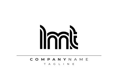 LMT Yaratıcı Eşsiz Modern Harf Logosu Tasarımı. Benzersiz bir harf dizaynına sahip stilize logo, soyut minimalist estetik ve modern cazibe sunar.
