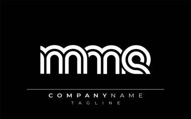 MME Yaratıcı Eşsiz Modern Harf Logosu Tasarımı. Benzersiz bir harf dizaynına sahip stilize logo, soyut minimalist estetik ve modern cazibe sunar.
