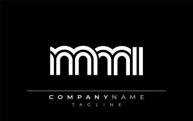 MMI Yaratıcı Eşsiz Modern Harf Logosu Tasarımı. Benzersiz bir harf dizaynına sahip stilize logo, soyut minimalist estetik ve modern cazibe sunar.