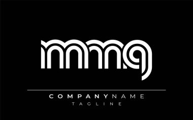 MMQ Yaratıcı Eşsiz Modern Harf Logosu Tasarımı. Benzersiz bir harf dizaynına sahip stilize logo, soyut minimalist estetik ve modern cazibe sunar.