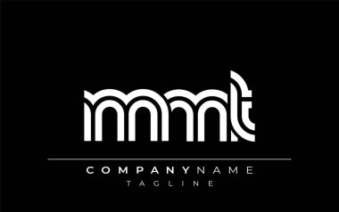 MMT Yaratıcı Eşsiz Modern Harf Logosu Tasarımı. Benzersiz bir harf dizaynına sahip stilize logo, soyut minimalist estetik ve modern cazibe sunar.