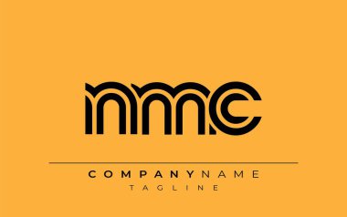 NMC Yaratıcı Eşsiz Modern Harf Logosu Tasarımı. Benzersiz bir harf dizaynına sahip stilize logo, soyut minimalist estetik ve modern cazibe sunar.