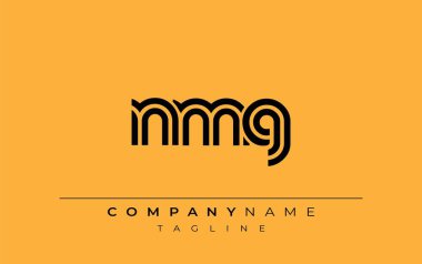 NMG Yaratıcı Eşsiz Modern Harf Logosu Tasarımı. Benzersiz bir harf dizaynına sahip stilize logo, soyut minimalist estetik ve modern cazibe sunar.