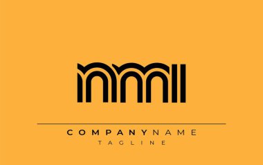 NMI Yaratıcı Eşsiz Modern Harf Logosu Tasarımı. Benzersiz bir harf dizaynına sahip stilize logo, soyut minimalist estetik ve modern cazibe sunar.