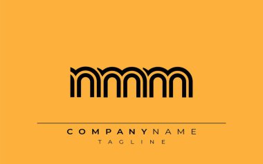 NMM Yaratıcı Eşsiz Modern Harf Logosu Tasarımı. Benzersiz bir harf dizaynına sahip stilize logo, soyut minimalist estetik ve modern cazibe sunar.