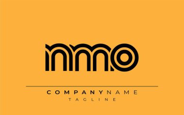 NMO Yaratıcı Eşsiz Modern Harf Logosu Tasarımı. Benzersiz bir harf dizaynına sahip stilize logo, soyut minimalist estetik ve modern cazibe sunar.