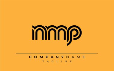 NMP Yaratıcı Eşsiz Modern Harf Logosu Tasarımı. Benzersiz bir harf dizaynına sahip stilize logo, soyut minimalist estetik ve modern cazibe sunar.