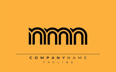 NMN Yaratıcı Eşsiz Modern Harf Logosu Tasarımı. Benzersiz bir harf dizaynına sahip stilize logo, soyut minimalist estetik ve modern cazibe sunar.