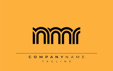 NMR Yaratıcı Eşsiz Modern Harf Logosu Tasarımı. Benzersiz bir harf dizaynına sahip stilize logo, soyut minimalist estetik ve modern cazibe sunar.