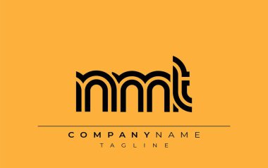NMT Yaratıcı Eşsiz Modern Harf Logosu Tasarımı. Benzersiz bir harf dizaynına sahip stilize logo, soyut minimalist estetik ve modern cazibe sunar.