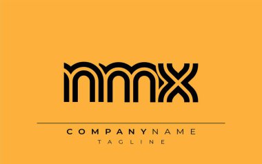 NMX Yaratıcı Eşsiz Modern Harf Logosu Tasarımı. Benzersiz bir harf dizaynına sahip stilize logo, soyut minimalist estetik ve modern cazibe sunar.
