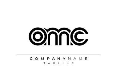 OMC Yaratıcı Eşsiz Modern Harf Logosu Tasarımı. Benzersiz bir harf dizaynına sahip stilize logo, soyut minimalist estetik ve modern cazibe sunar.