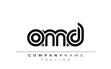 OMD Yaratıcı Eşsiz Modern Harf Logosu Tasarımı. Benzersiz bir harf dizaynına sahip stilize logo, soyut minimalist estetik ve modern cazibe sunar.