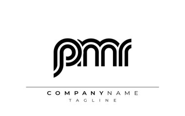 PMR Yaratıcı Eşsiz Modern Harf Logosu Tasarımı. Benzersiz bir harf dizaynına sahip stilize logo, soyut minimalist estetik ve modern cazibe sunar.