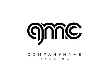 QMC Yaratıcı Eşsiz Modern Harf Logosu Tasarımı. Benzersiz bir harf dizaynına sahip stilize logo, soyut minimalist estetik ve modern cazibe sunar.