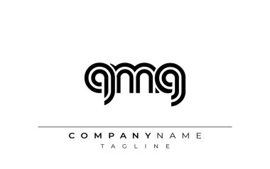 QMG Yaratıcı Eşsiz Modern Harf Logosu Tasarımı. Benzersiz bir harf dizaynına sahip stilize logo, soyut minimalist estetik ve modern cazibe sunar.