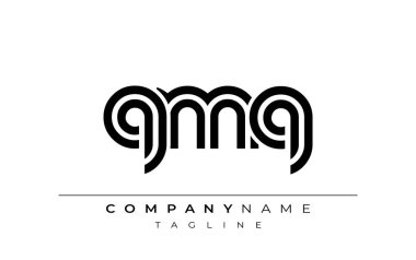 QMQ Yaratıcı Eşsiz Modern Harf Logosu Tasarımı. Benzersiz bir harf dizaynına sahip stilize logo, soyut minimalist estetik ve modern cazibe sunar.