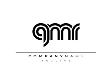 QMR Yaratıcı Eşsiz Modern Harf Logosu Tasarımı. Benzersiz bir harf dizaynına sahip stilize logo, soyut minimalist estetik ve modern cazibe sunar.