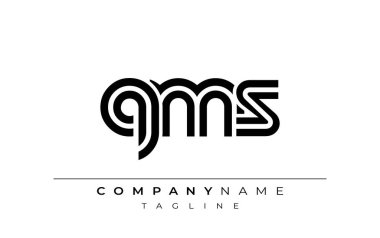 QMS Yaratıcı Eşsiz Modern Harf Logosu Tasarımı. Benzersiz bir harf dizaynına sahip stilize logo, soyut minimalist estetik ve modern cazibe sunar.