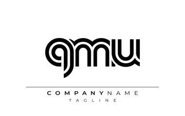 İş adı siyah ve beyaz ve sürüm vektör tasarımı için ilk logo harf şablonu.