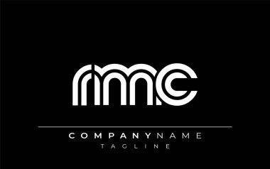 RMC Yaratıcı Eşsiz Modern Harf Logosu Tasarımı. Benzersiz bir harf dizaynına sahip stilize logo, soyut minimalist estetik ve modern cazibe sunar.