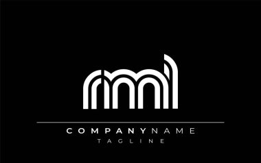 RML Yaratıcı Eşsiz Modern Harf Logosu Tasarımı. Benzersiz bir harf dizaynına sahip stilize logo, soyut minimalist estetik ve modern cazibe sunar.