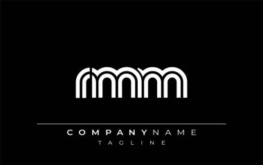 RMM Yaratıcı Eşsiz Modern Harf Logosu Tasarımı. Benzersiz bir harf dizaynına sahip stilize logo, soyut minimalist estetik ve modern cazibe sunar.