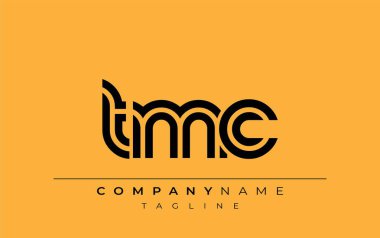 TMC Yaratıcı Eşsiz Modern Harf Logosu Tasarımı. Benzersiz bir harf dizaynına sahip stilize logo, soyut minimalist estetik ve modern cazibe sunar.