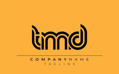 TMD Yaratıcı Eşsiz Modern Harf Logosu Tasarımı. Benzersiz bir harf dizaynına sahip stilize logo, soyut minimalist estetik ve modern cazibe sunar.