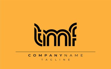 TMF Yaratıcı Eşsiz Modern Harf Logosu Tasarımı. Benzersiz bir harf dizaynına sahip stilize logo, soyut minimalist estetik ve modern cazibe sunar.
