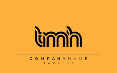 TMH Yaratıcı Eşsiz Modern Harf Logosu Tasarımı. Benzersiz bir harf dizaynına sahip stilize logo, soyut minimalist estetik ve modern cazibe sunar.