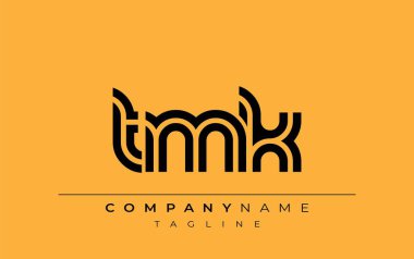 TMK Yaratıcı Eşsiz Modern Harf Logosu Tasarımı. Benzersiz bir harf dizaynına sahip stilize logo, soyut minimalist estetik ve modern cazibe sunar.