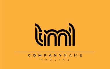 TML Yaratıcı Eşsiz Modern Harf Logosu Tasarımı. Benzersiz bir harf dizaynına sahip stilize logo, soyut minimalist estetik ve modern cazibe sunar.