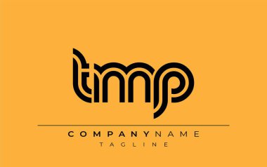 TMP Yaratıcı Eşsiz Modern Harf Logosu Tasarımı. Benzersiz bir harf dizaynına sahip stilize logo, soyut minimalist estetik ve modern cazibe sunar.